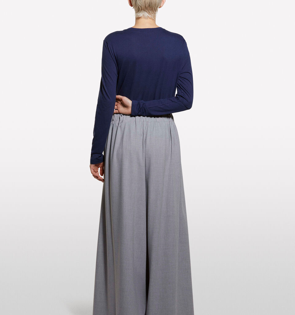 Blue long sleeve t-shirt - women's long sleeve t-shirts - Dark Blue | Sisley image number 2